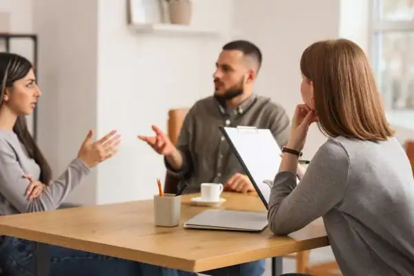 Image of couple access free mediation using family mediation voucher scheme Gainsborough